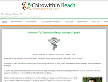 Tablet Screenshot of chirowithinreach.com